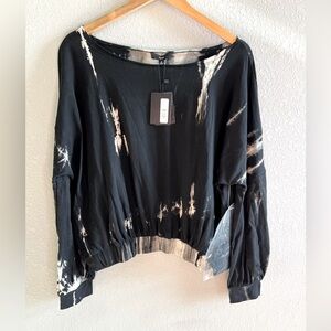 FATE Tie Dye Pullover Wide Neck